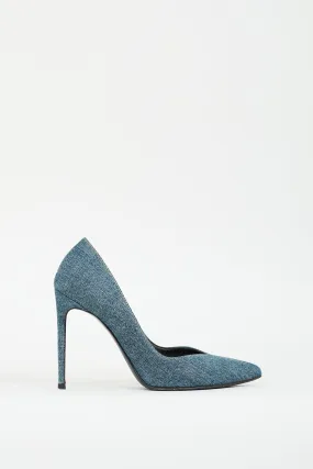 Blue Denim Paris Pump