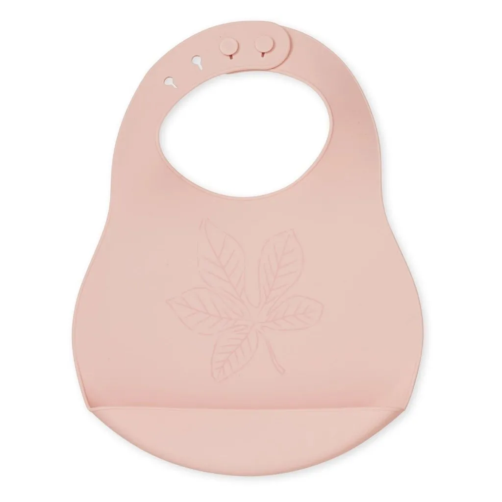 Cam Cam Copenhagen -Leaf Silicone Bib - Blossom Pink