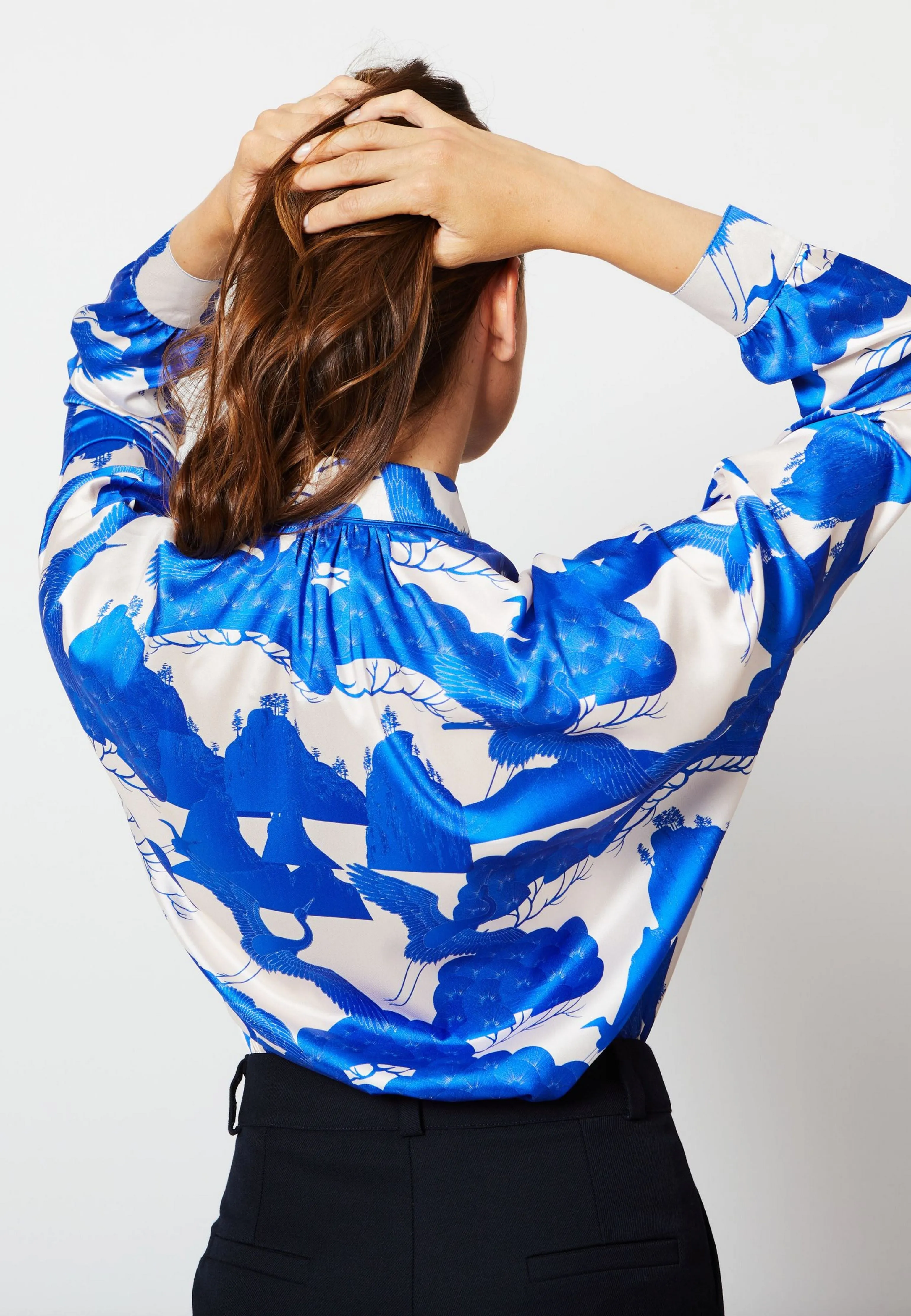 CHEMISE PARISIENNE MATIÈRE RECYCLÉE DESIGN BIRD - ELECTRIC BIRD