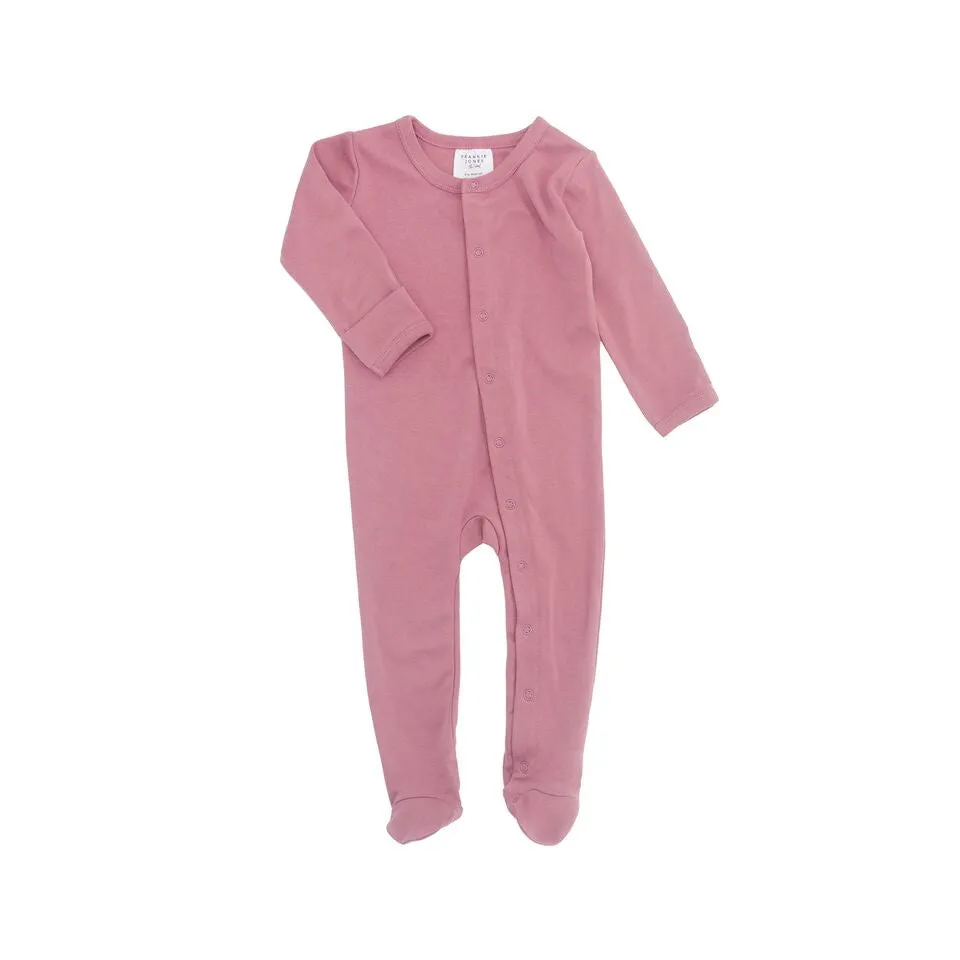 Frederik Footed Growsuit - Rose Pink