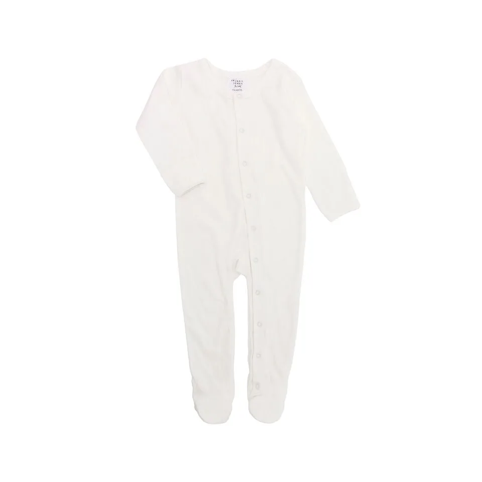 Frederik Footed Growsuit - Winter White