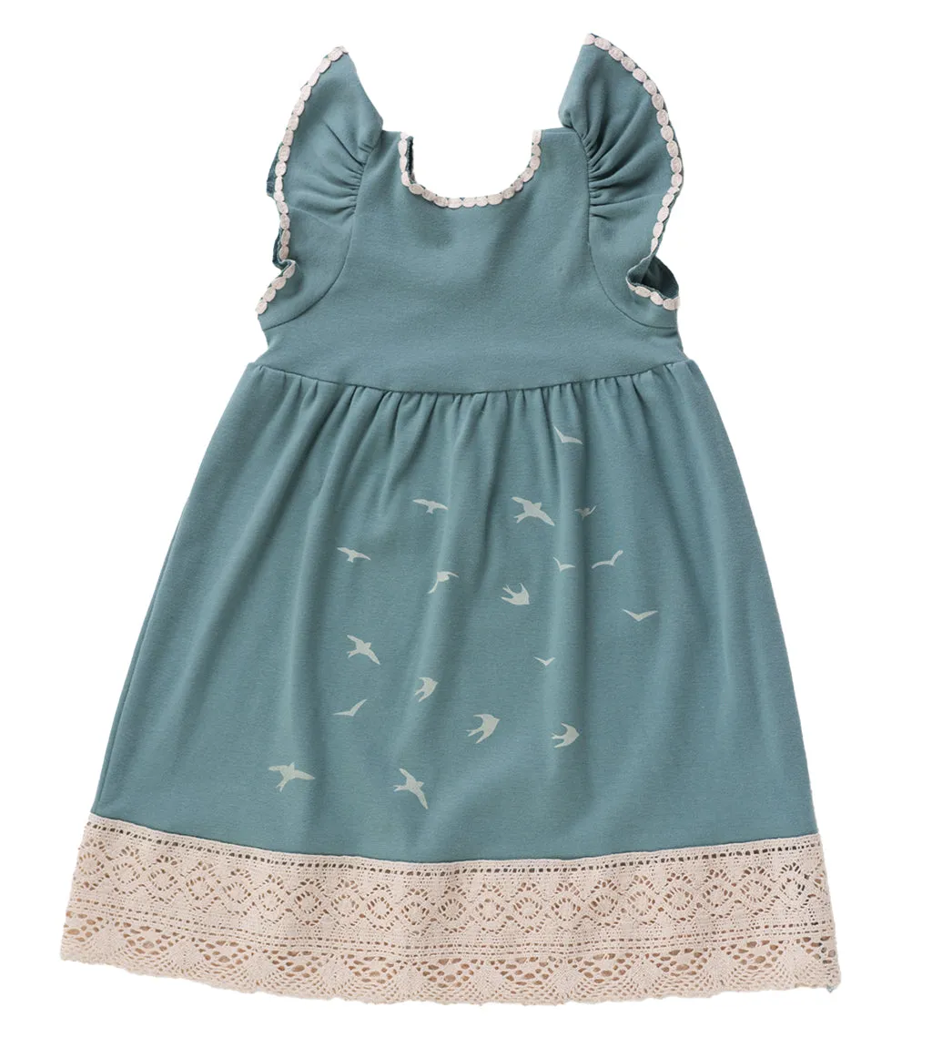 Girl's Bird Flock Dress