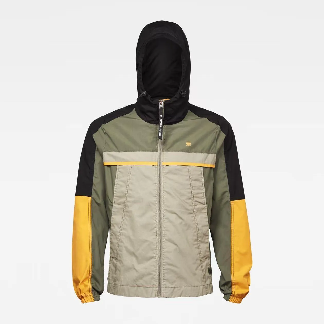 NEW - G Star RAW Colourblock Hooded Jacket in Wild Rovie- Size XL