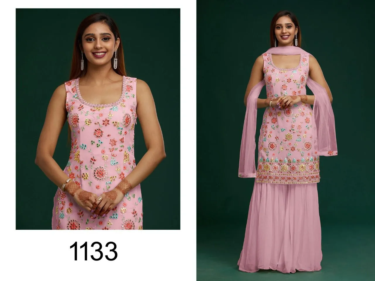 Party Wear Sharar Suite