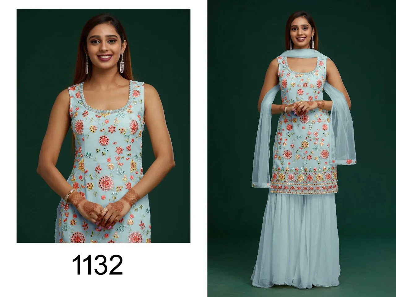 Party Wear Sharar Suite