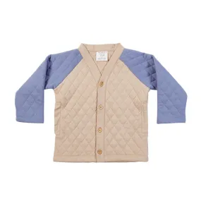 River Quilt Cardigan - Almond