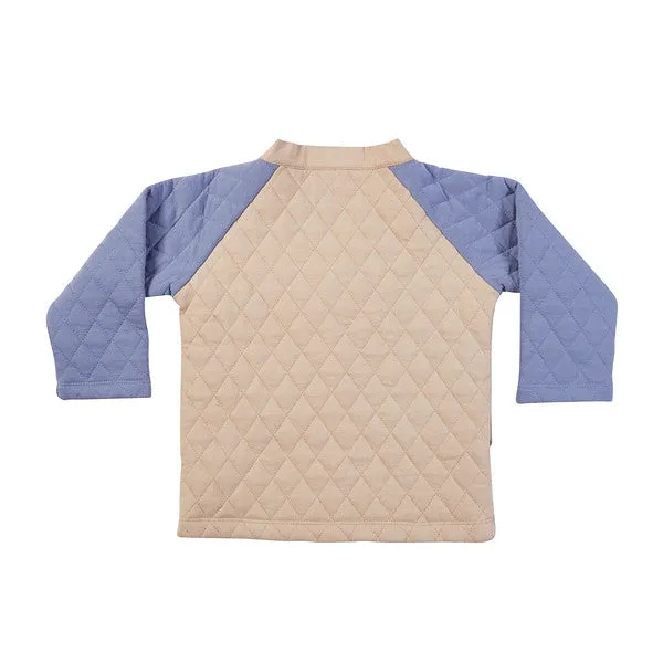 River Quilt Cardigan - Almond