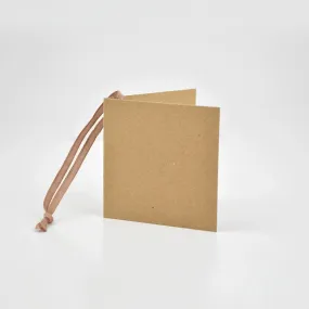 Square Kraft Gift Tags Mink (50)