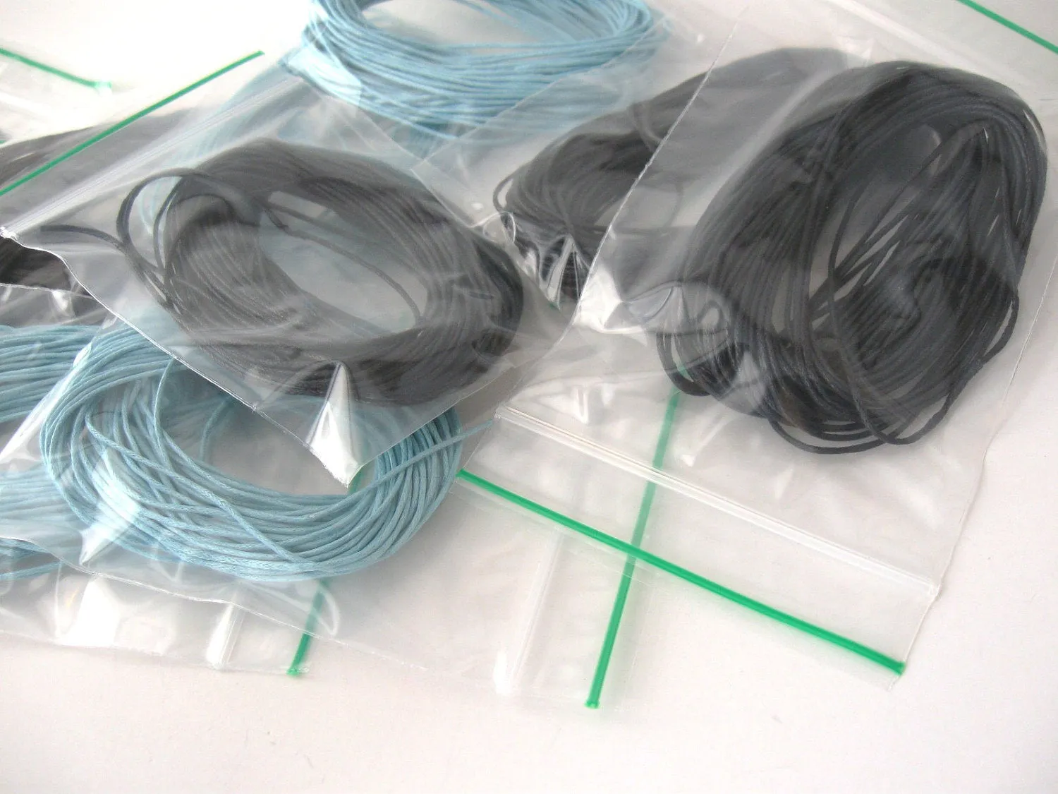 White Organic Cotton Cord 0.7mm - 10 meters/32.8 ft