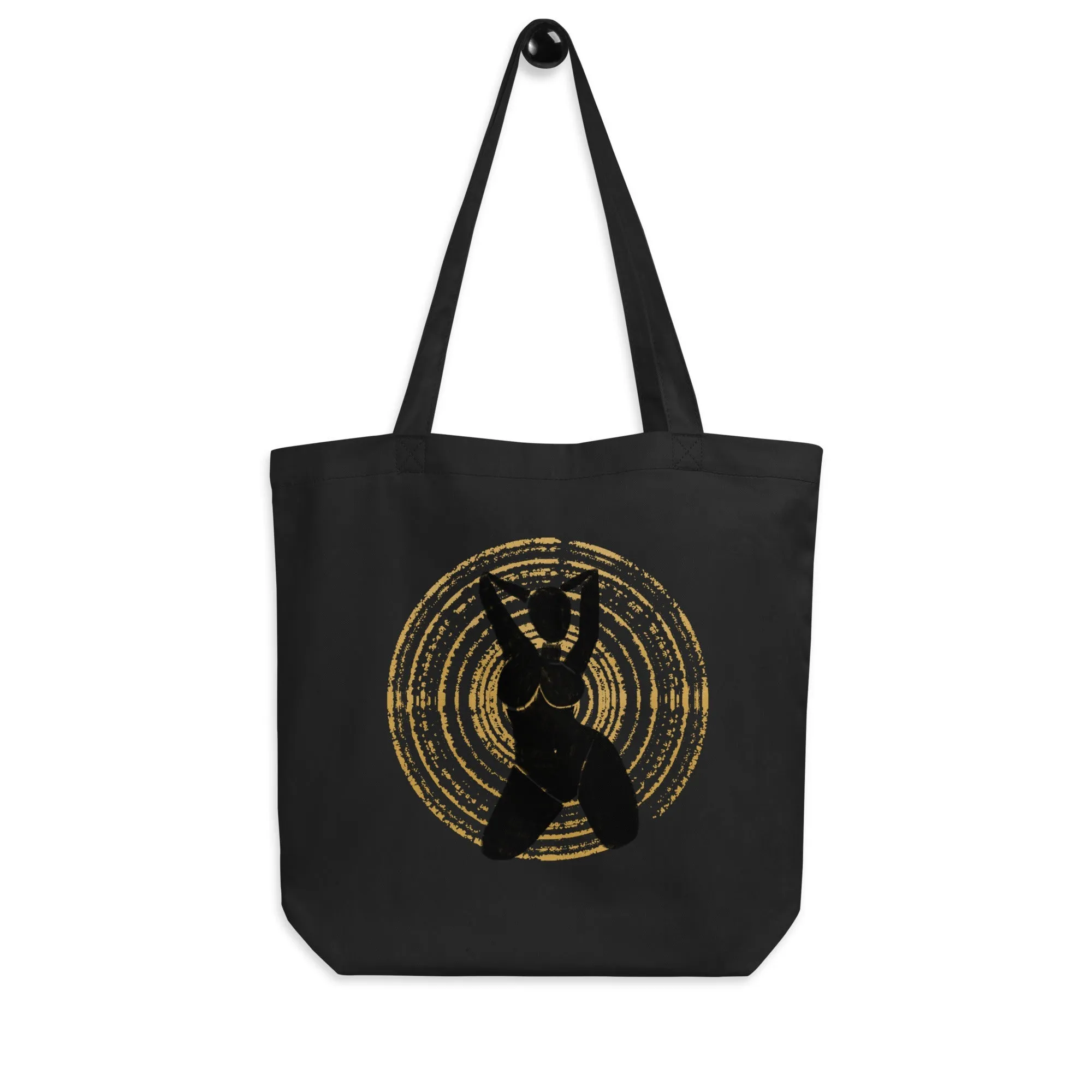 Woman in Gold Tote Bag