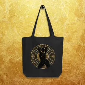 Woman in Gold Tote Bag